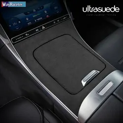 Ultrasuede Top Suede Central Control Panel Sticker Decoration Trim Car Cover For Mercedes Benz C Class W206 2022 Accessories