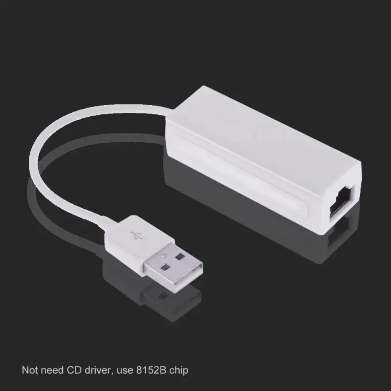 USB2.0 Ethernet RJ45 Wanita Jaringan LAN Kartu Adaptor 100Mbps 8152 Chip Jaringan Ethernet Kartu untuk Laptop Tablet