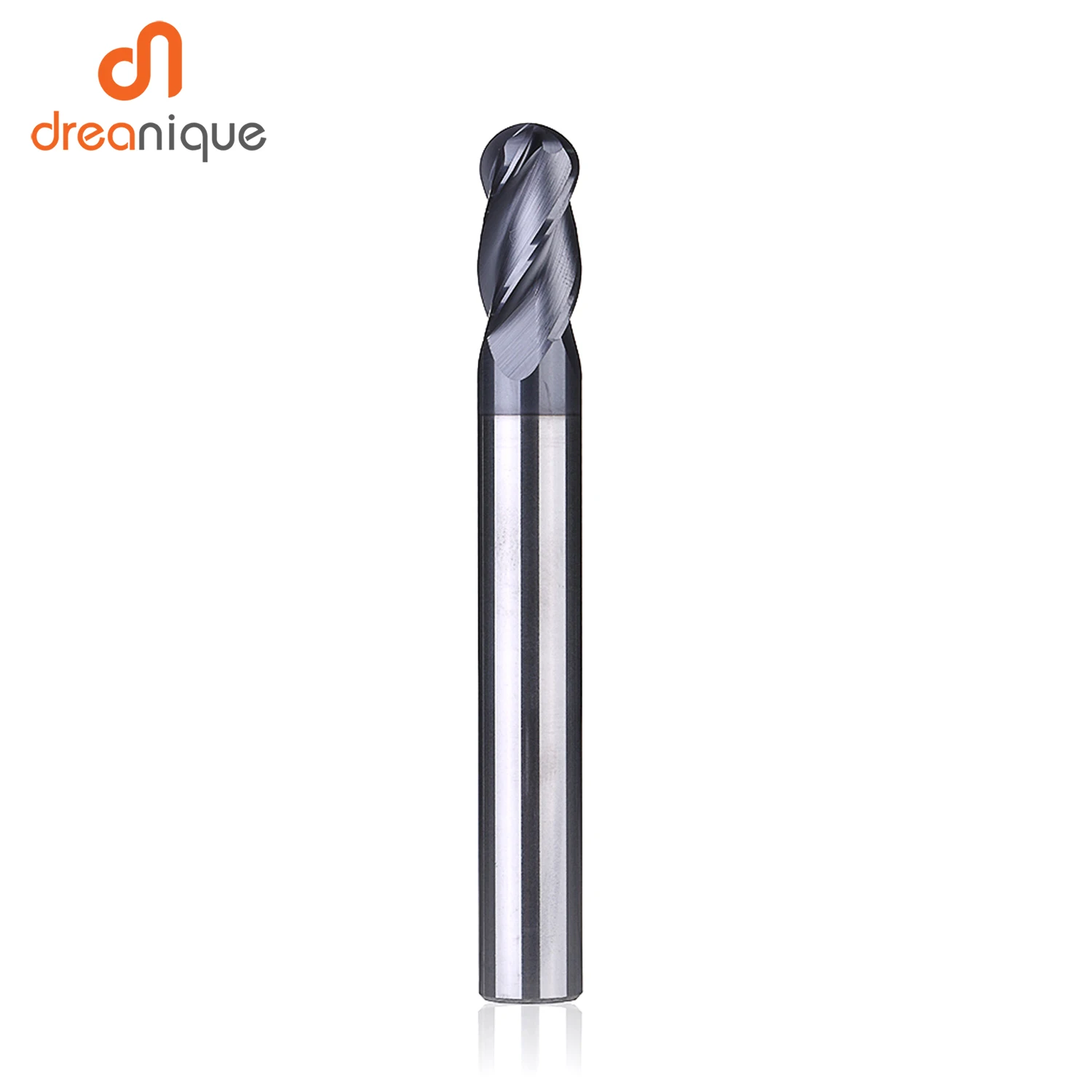 1pc ball nose end mill 4 flutes R2.0-R6.0 cnc end milling cutter for metal face and slot machining coated end mills for hrc50