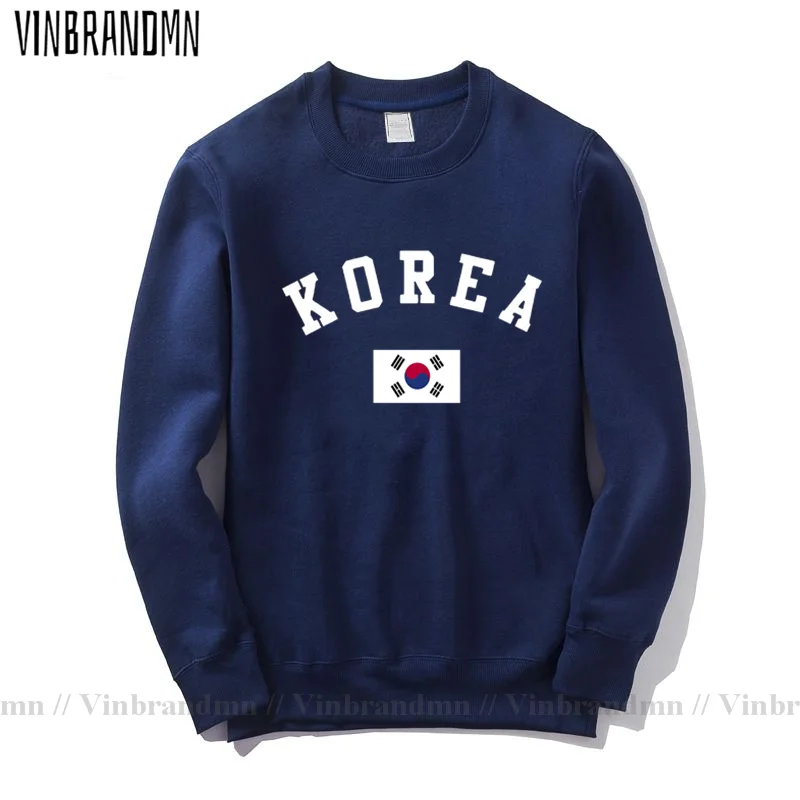 South Korea Hoodies Men Sweatshirt New Streetwear Clothes Classic Jerseys Footballer Tracksuit Nation Korean Flag Fleece KR Tops