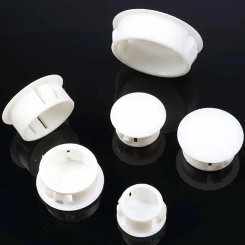 Imagen 2 del producto 10/50/100 Uds. Tapón de agujero de plástico blanco 5-75mm cubierta de agujero de nailon HP-22 SKT-25 tapones redondos para muebles tapones armarios ikea