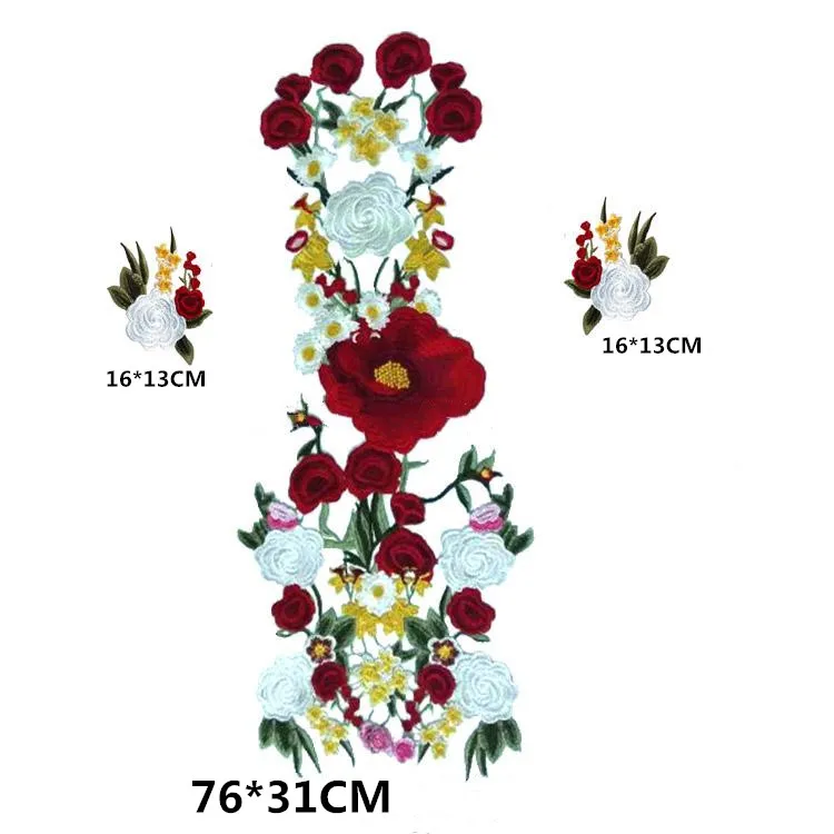 Spitzens toff applique für Bühnen performance, Harpune Blume, DIY Zubehör, RS277 – Detail 2