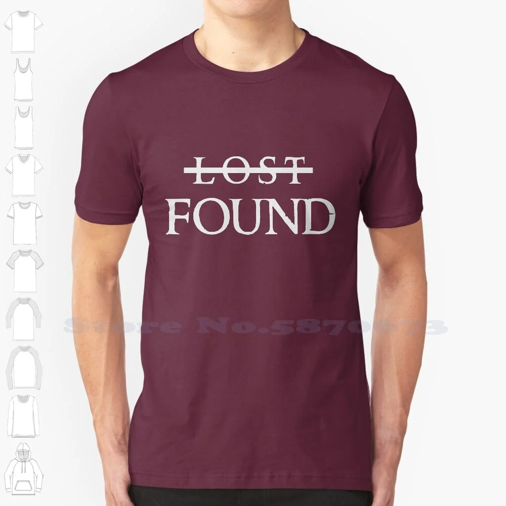 Once Was Lost Now I Am Found Christian 100% Cotton T-Shirt Great Gift Jesus Christ Bible God Faith Religion Religious Worship