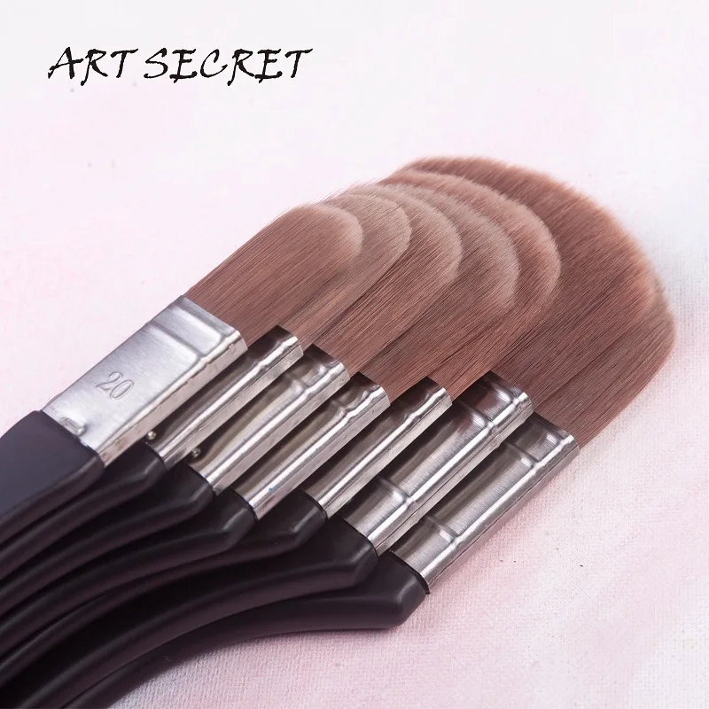 ArtSecret High Grade 3923 Korean Synthetic Hair Oil Acrylic Watercolor Brush Free Style Multifuctional Paint Tool Art Supplies