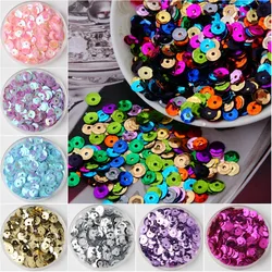 Mix Colors Multi Size 4mm 5mm 6mm Sequin PVC Round Cup Sequins Paillettes Sewing Wedding Crafts Women Garments Accessories 10g