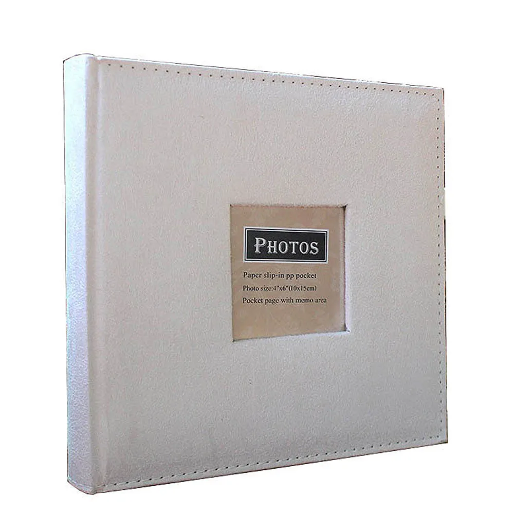 Interstitial Photo Album with 200 Pockets, Scrapbook, Wedding Commemorative, Family Memory, Pictures Storage, 4R, 6\