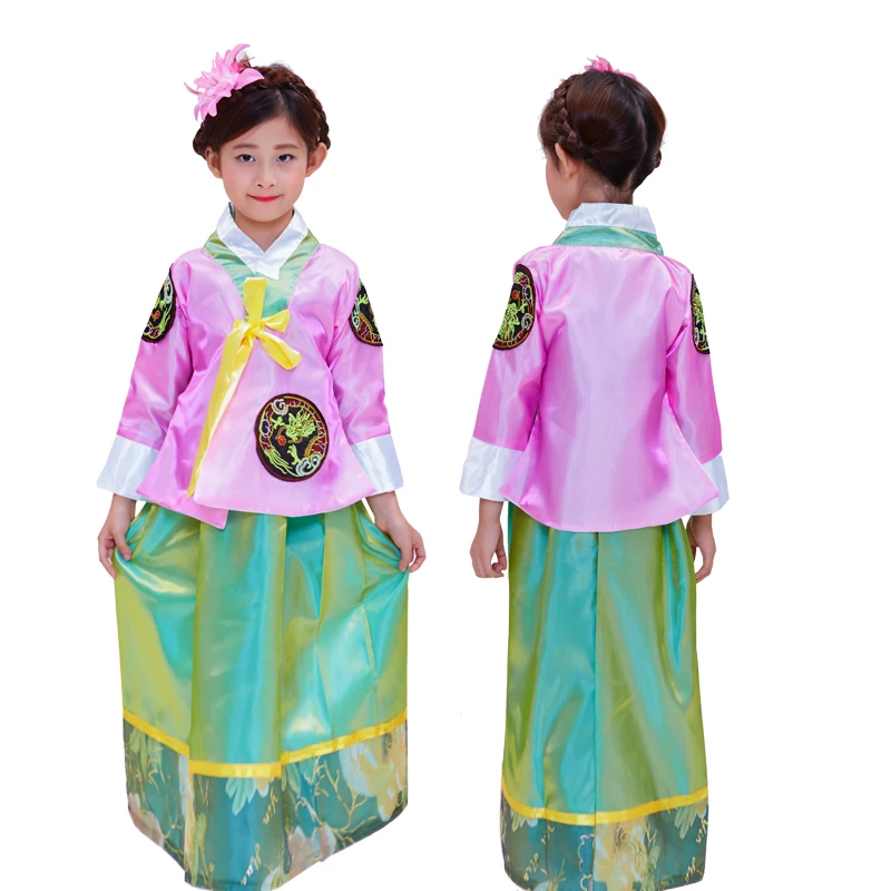 Girls Korean Hanbok Traditional Costumes Ancient Asia Elegant Hanbok Palace Korean Wedding Oriantal Dance Costume Stage Cosplay