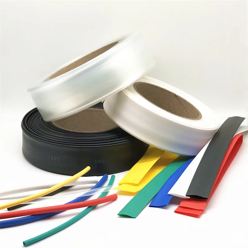 Tubo Transparente Heat Shrink, Limpar Shrinkable Tubing Wrap Wire, Kit 2:1, Conector de Venda de Fio, 1 Metro