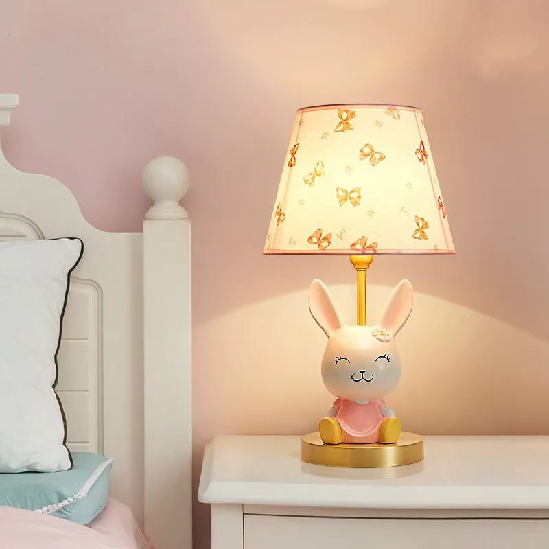 Home office Led Desk Light Cartoon Rabbit post light dressing room E14 table lamp Modern Bedroom Eye Protection led desk light