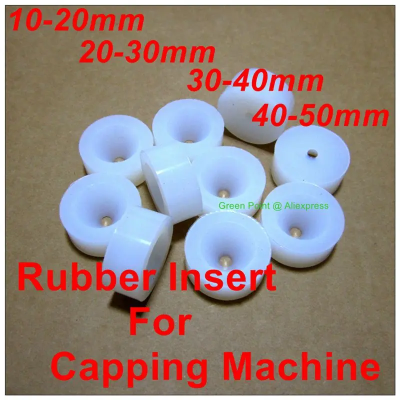 Rubber Insert For Electric Capping Machine Accessories Silicone Head For Diameter Size 10-20mm/20-30mm/30-40mm/40-50mm Cap Tool