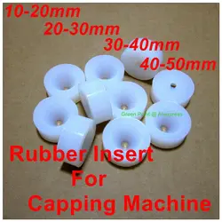 Gummi Einsatz Für Elektrische Capping Maschine Zubehör Silikon Kopf Für Durchmesser Größe 10-20mm/20-30mm/30-40mm/40-50mm Cap Werkzeug