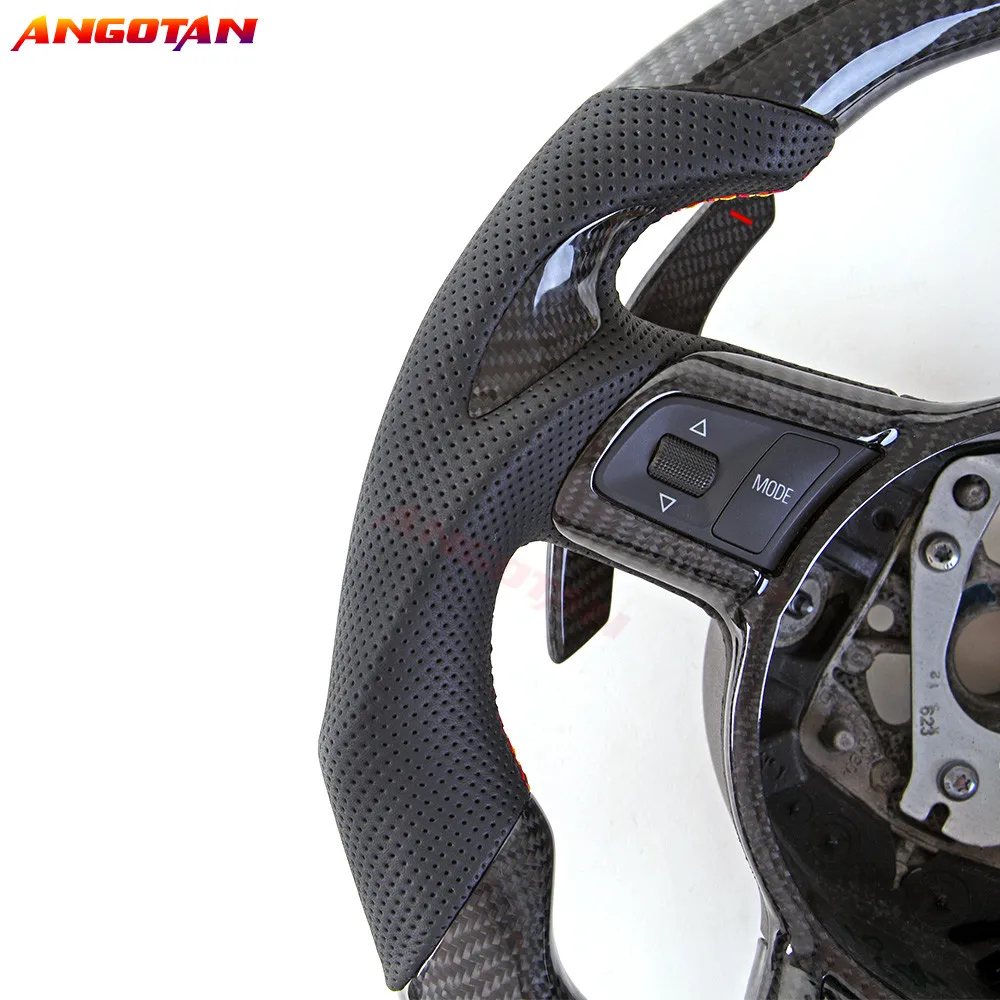 Carbon Fiber Steering Wheel  Fit For Audi R8 TT TTs Audi Sprort Car volante esportivo 2007-2014 models