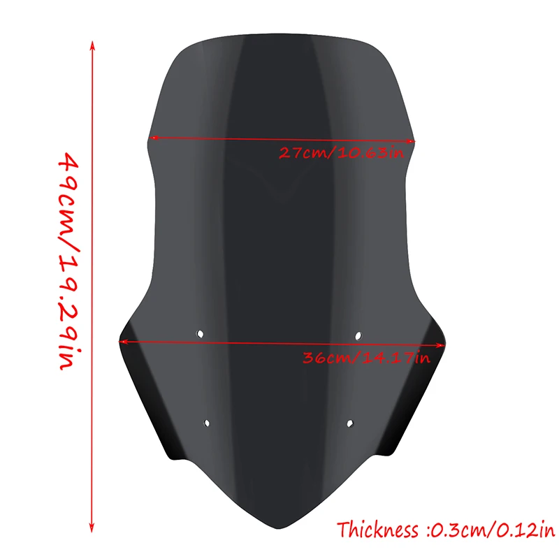 Motorcycle Windscreen Windshield Wind Fairing Deflector Accessories For Honda NC750X NC700X  NC 700X 2016 2017 2018 2019 2020