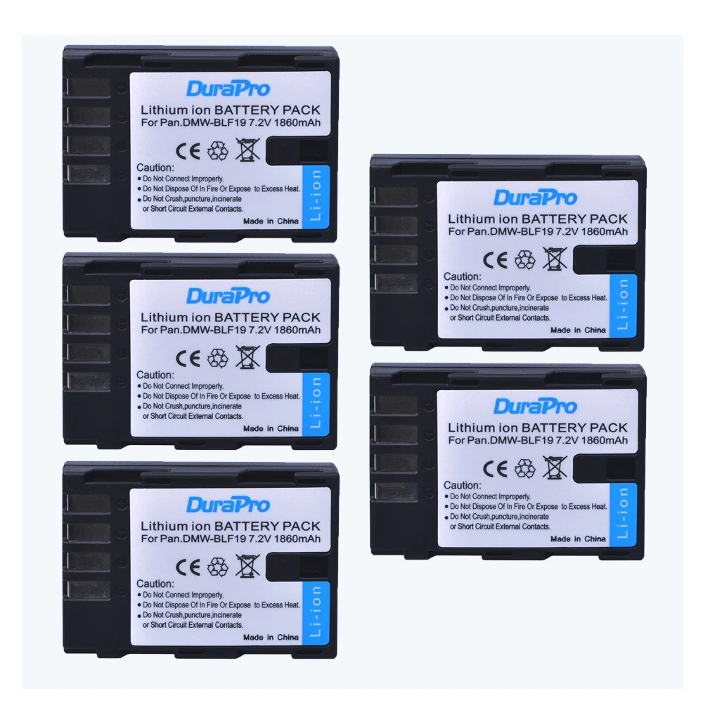 DuraPro 1860mAh DMW-BLF19 DMW BLF19 BLF19 литий-ионный аккумулятор для камеры Panasonic Lumix DMC-GH3 DMC GH3 GH4 DMC-GH4