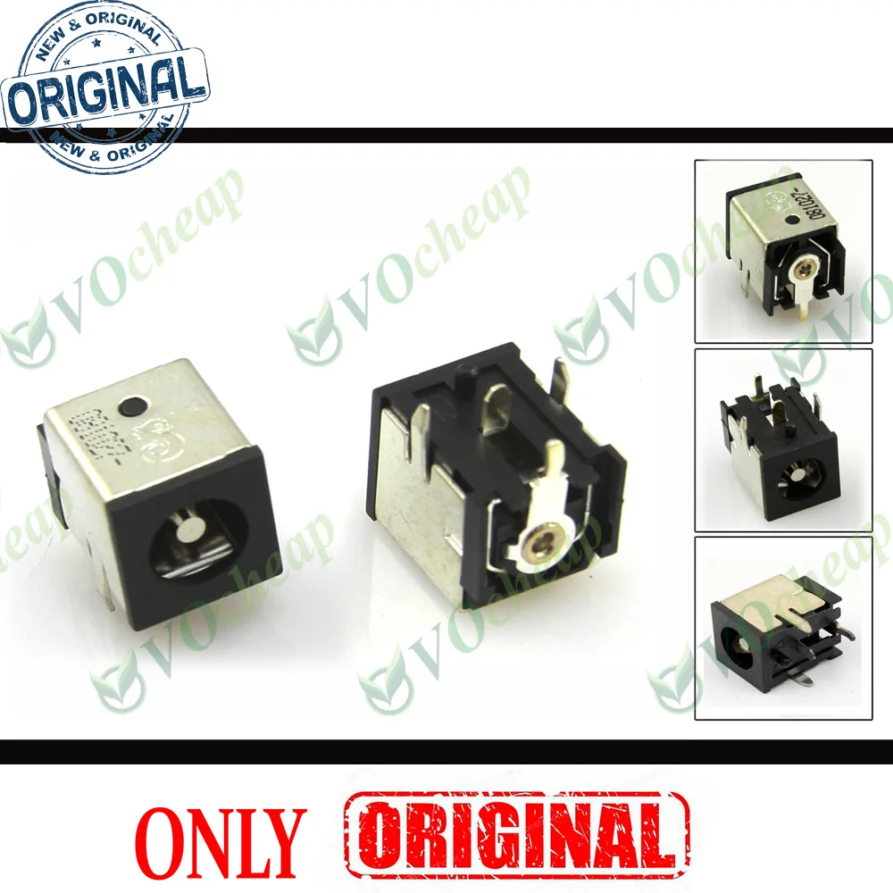 2x Conector de alimentación CC para portátil HP Compaq ZD7000 ZV5000 ZX5000 R3000 NX9100 Presario 3000 para Toshiba A70 A75 1800 1900 PJ011