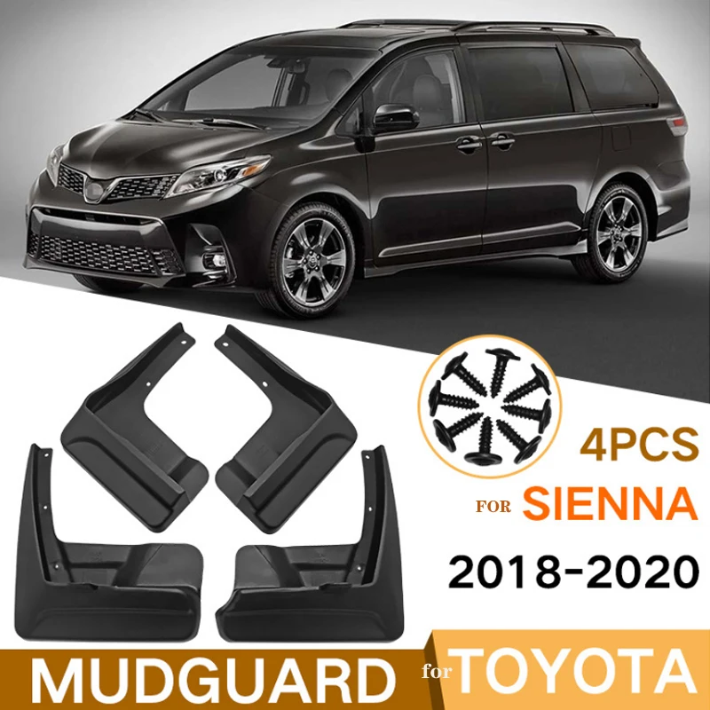 Car fender For Toyota Senna 2018-2020  2019 Mud Flap High quality Mud Flaps Splash Guards Mud Flaps Mudguard Car Accessories