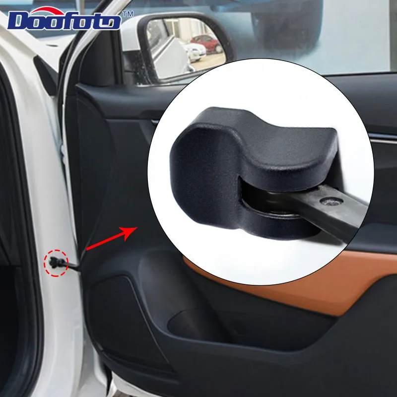 Doofoto 4x Car Door Limiting Stopper Cover For Kia Rio 3 Ceed Sorento Cerato 2011 - 2018 Car Accessories Lock Cover Styling