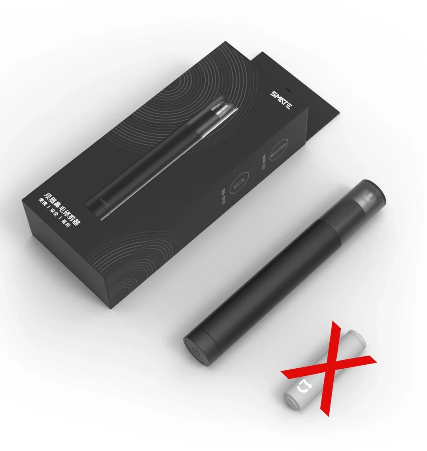 SMATE จมูกผม Trimmer ไฟฟ้าหูผม Trimmer อัตโนมัติมีดโกนผู้ชายจมูกผม Trimmer ล้างทำความสะอาดได้ผู้ชายแบบพกพา Clipper Removal