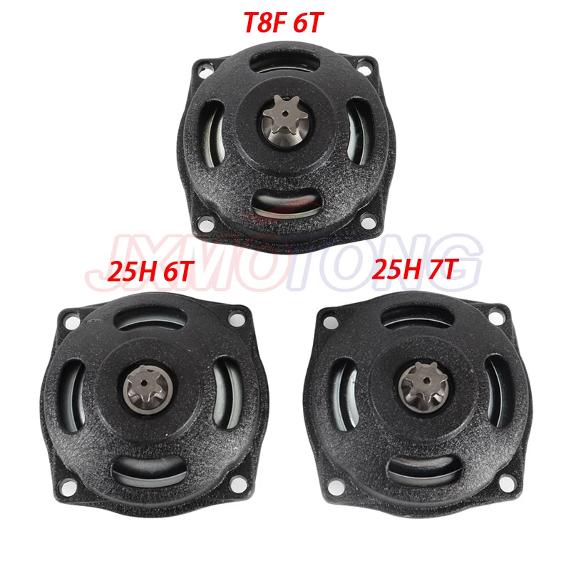 6 zębów/7 zębów 25H T8F 6T 47CC 49CC Dzwonek sprzęgła / obudowa bębna Skrzynia biegów do Mini Moto Pocket Bike Quad ATV Parts