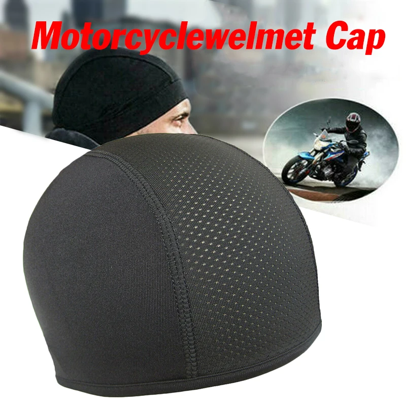 Helmet Inner Cap Moisture Wicking Cooling Skull Cap Sweat Band Helmet Inner Liner Beanie Cooling Cap Motorcycle Accessories