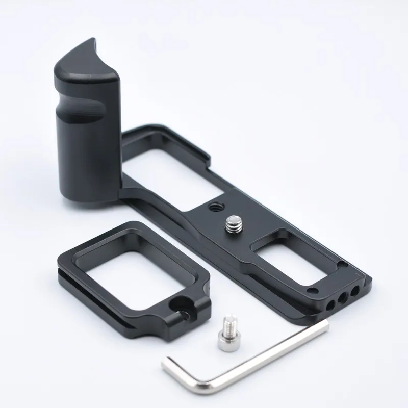 Em10iv liberação rápida qr l placa/suporte titular aperto de mão madeira para olympus OM-D E-M10IV câmera rrs sunwayfoto markins tripé