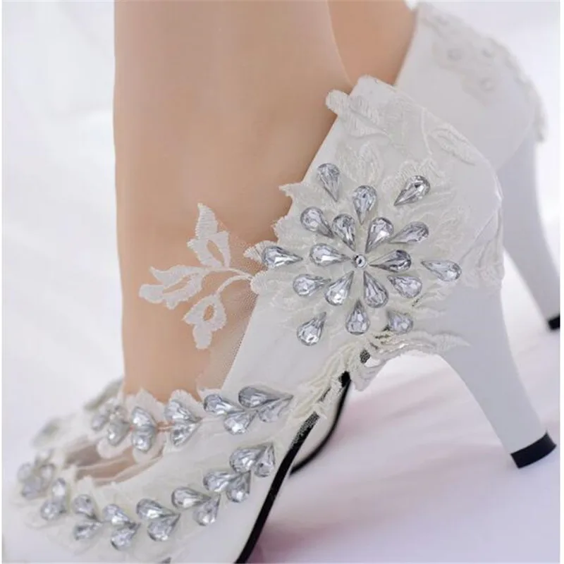 2019 scarpe da sposa con strass bianche scarpe tacco alto da donna scarpe tacco alto da donna taglia 34-42