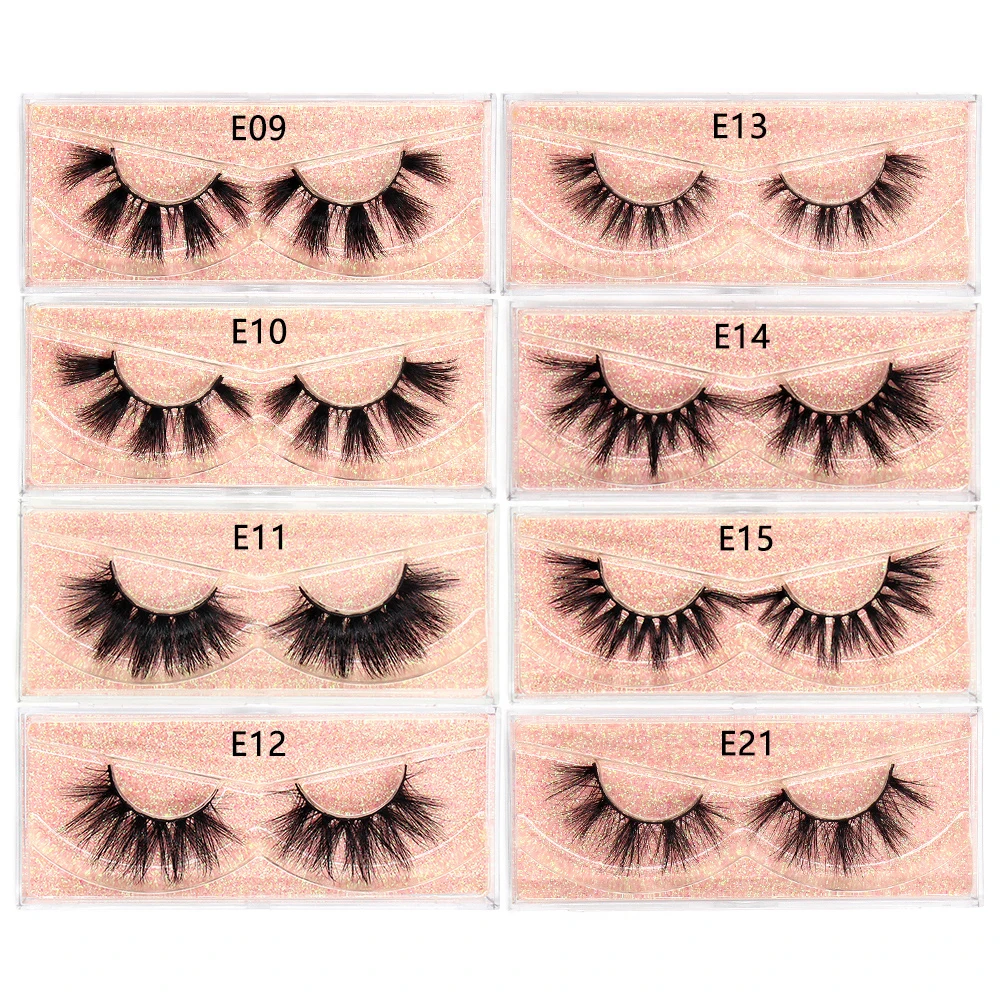 FOXESJI 3D Mink Lashes False Eyelashes Thick Fluffy Natural Handmade Eyelash Extension Volume Eye Lashes Mink Eyelashes Makeup