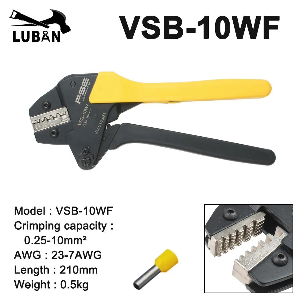 VSB-03B VSB-10A VSB-10WF VSB-30J High-quality Crimping Pliers  High Precision Terminal Crimp Self-adjusting Tools