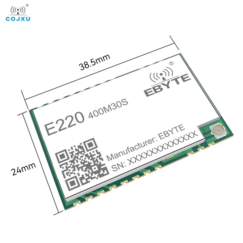 LLCC68 LoRa Wireless Module 433/470MHz 30dBm 10km Long Range E220-400M30S IPEX/Stamp Hole Antenna SMD SPI Wireless Module