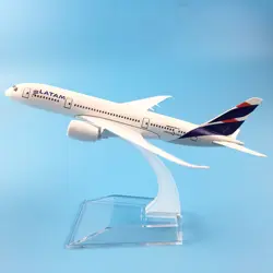 16CM LATAM Plane aircraft Alloy Metal Model Airplane Model W Stand Kids Toys children New Year/Birthday/Collections Gifts