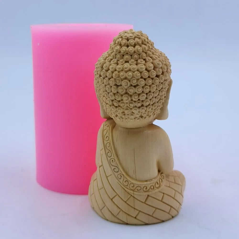 Upgraded Version Buddha Silicone Candle Mold Resin Epoxy Craft Decorations Mold Aromatherapy Gypsum Statue Mould