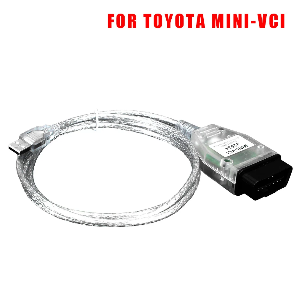 For Toyota TIS Techstream Auto Scanner Car Diagnostics Cable OBD2 Interface MINI-VCI FTDI J2534