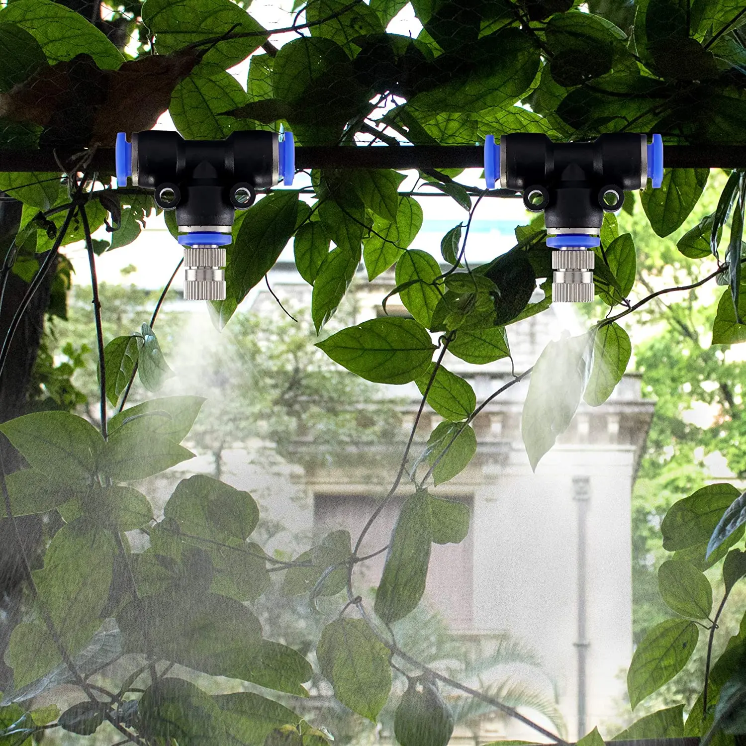 20 Stück Messing-Sprühköpfe, 6mm Nebeldüsen für Außenkühlsysteme, Landschaftsgestaltung, Luftbefeuchtung, Bewässerung – Detail 9