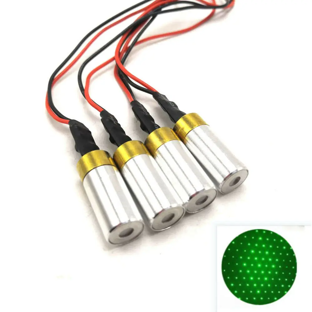 4pcs Star Laser Green Diode Module 532nm 10mw Laser Tube Laser Light for Stage Party