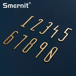 7cm Brass House Number Hotel Office Door Number Address for Home Digital Outdoor Sign Plates 0-9