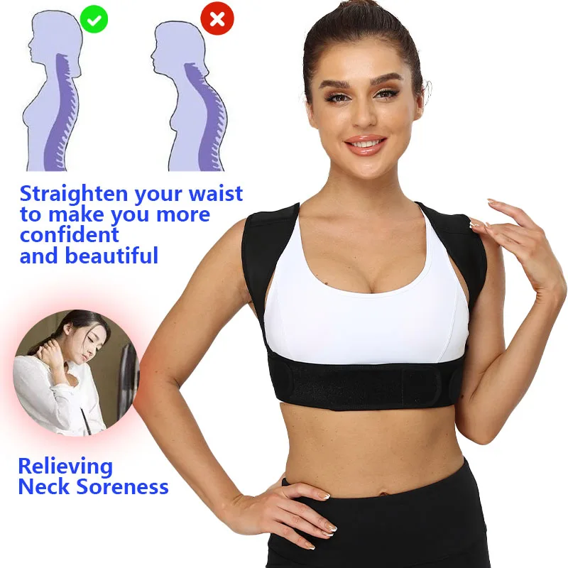 Adjustable Posture Corrector Back Support Shoulder Back Brace Posture Correction Spine Postural Corrector Health Fixer Tape