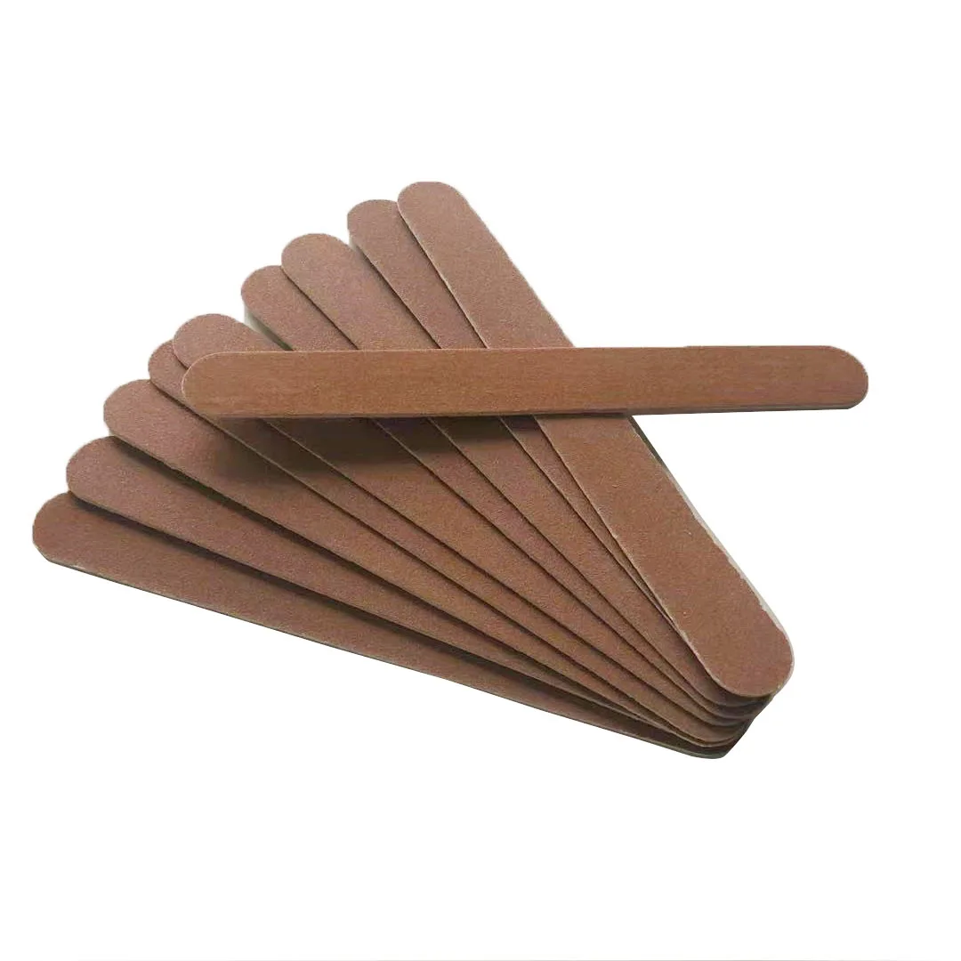 20 pièces planche à émeri en bois lime à ongles naturelle limes à ongles en bois 5 "lime à ongles outil de manucure 180/180
