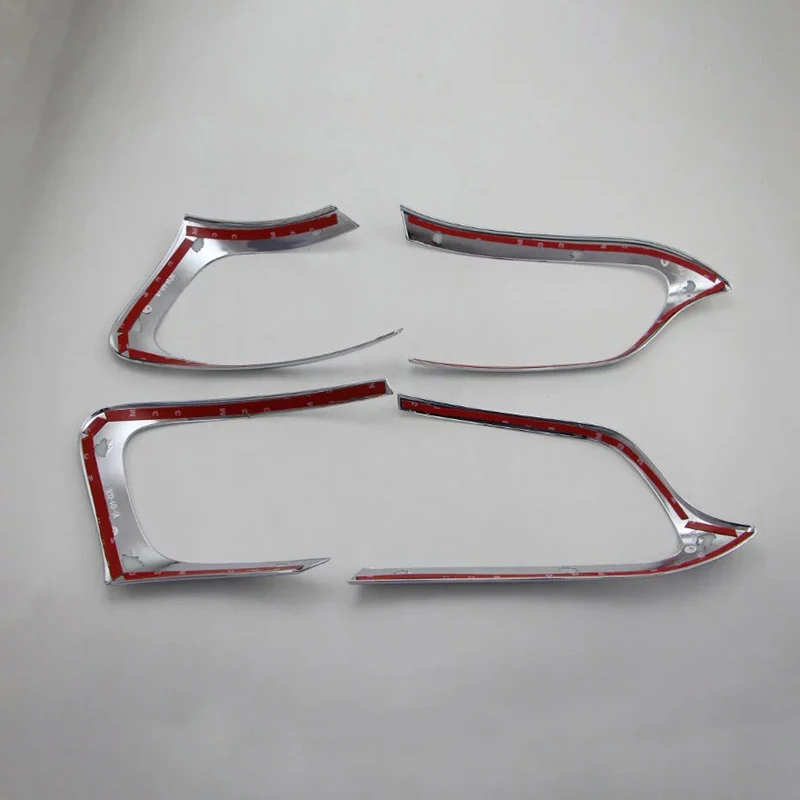 For Jeep Cherokee KL 2014 2015 2016 2017 2018 2019 2020 2021 ABS Car Rear Tail Light Lamp Eyebrow Eyelid Trim Cover Stickers