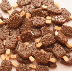 10pcs 20*10mm Kawaii Flat Back Resin Chocolate Ice Cream Cute Resin Scrapbook DIY Decor Home Figurine Crafts