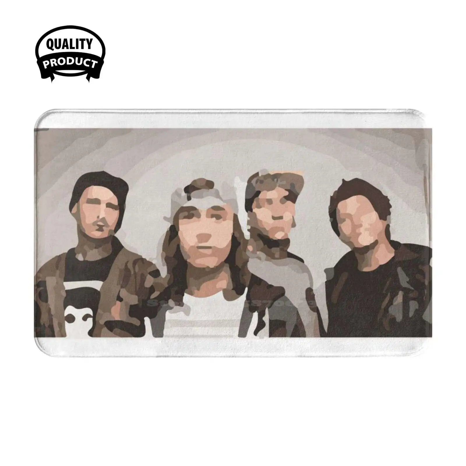 Pierce The Veil Graphic Soft Cushion Home Carpet Door Mat Car Rug Pierce The Veil Ptv Vic Fuentes