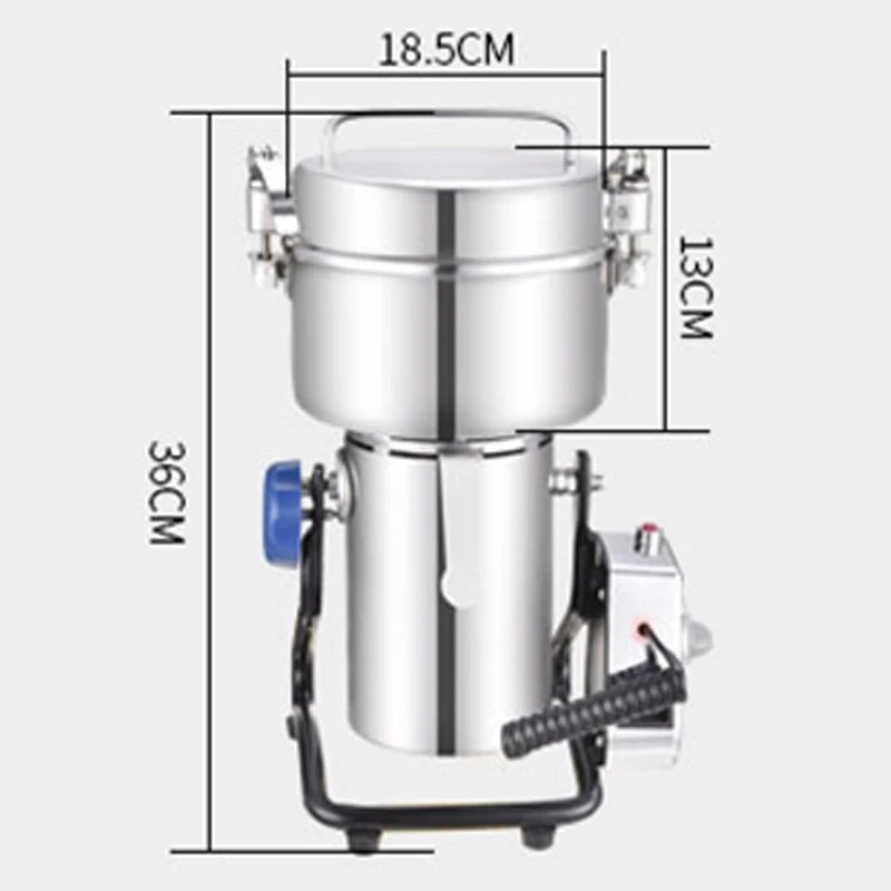 Đa Năng Y Học Trung Quốc Máy Xay Hộ Gia Đình Nhỏ 500G Máy Mài 1600W Inox Ngọc Trai Máy Xay Siêu Mịn Notoginseng