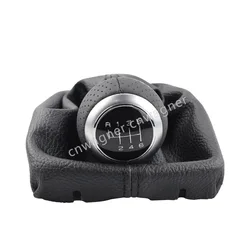 Gear Shift Knob with Gaitor Boot PU Leather 6 Speed For Audi A4 S4 B8 8K S- Line 2007- 2015 Auto Parts