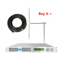 FM Transmitter 100w YXHT Transmitter + antenna + cable for Church 87.5-108MHz Broadcast with Power Amplifier Fcc Certified