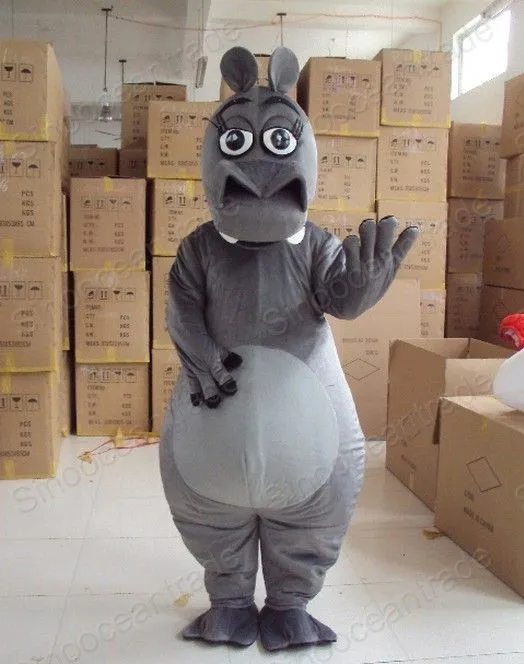 Fashion Design Female Hippo Mascot Costume Adult Birthday Party Fancy Dress Halloween Cosplay Outfits Clothing Xmas