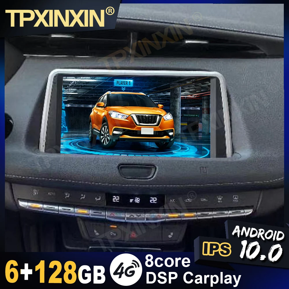 

Android 10 6G + 128G Carplay DSP для Cadillac XT4 стерео приемник мультимедийный плеер радио-магнитола видеомагнитофон GPS головное устройство