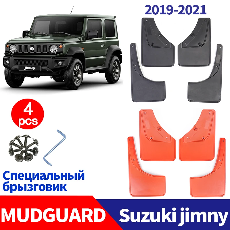 

Mudflaps FOR Suzuki jimny 2019 2020 2021 Mudguards Fender Mud Flap Guard Splash Car Accessories Auto Styline Front Rear 4pcs