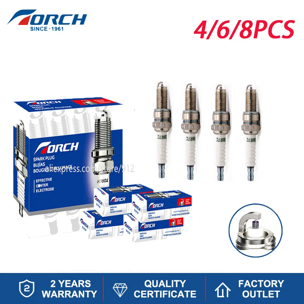 

Замена свечи зажигания двигателя фонарь 8rtc подходит для свечей DR8EA Denso X24ESR-U Champion OE083 XS4163 4-8 шт.