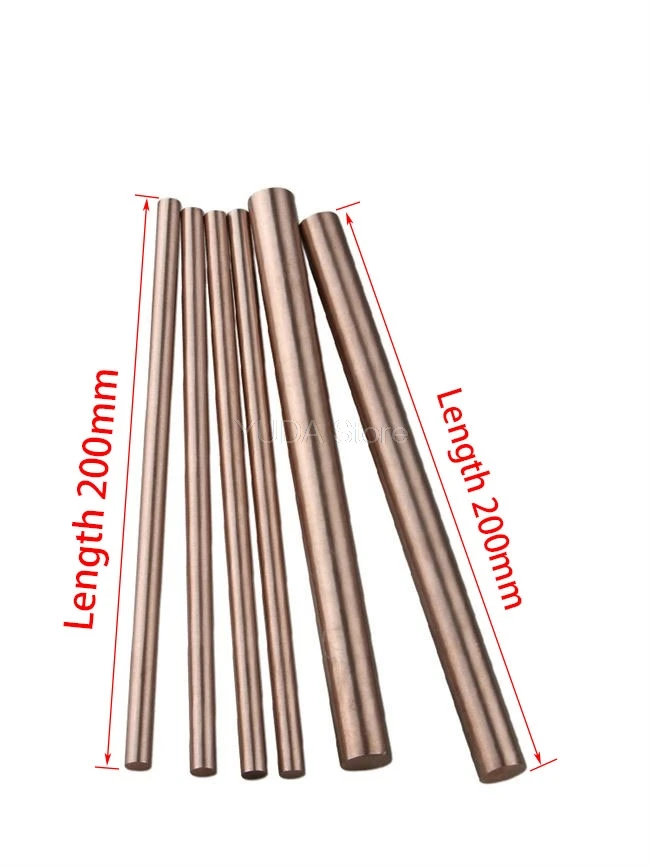 

200mm W70Cu30 Tungsten Copper Rods Electrode Bar Put Electric Rod Alloy Electric Spark With electrical thermal conductivity