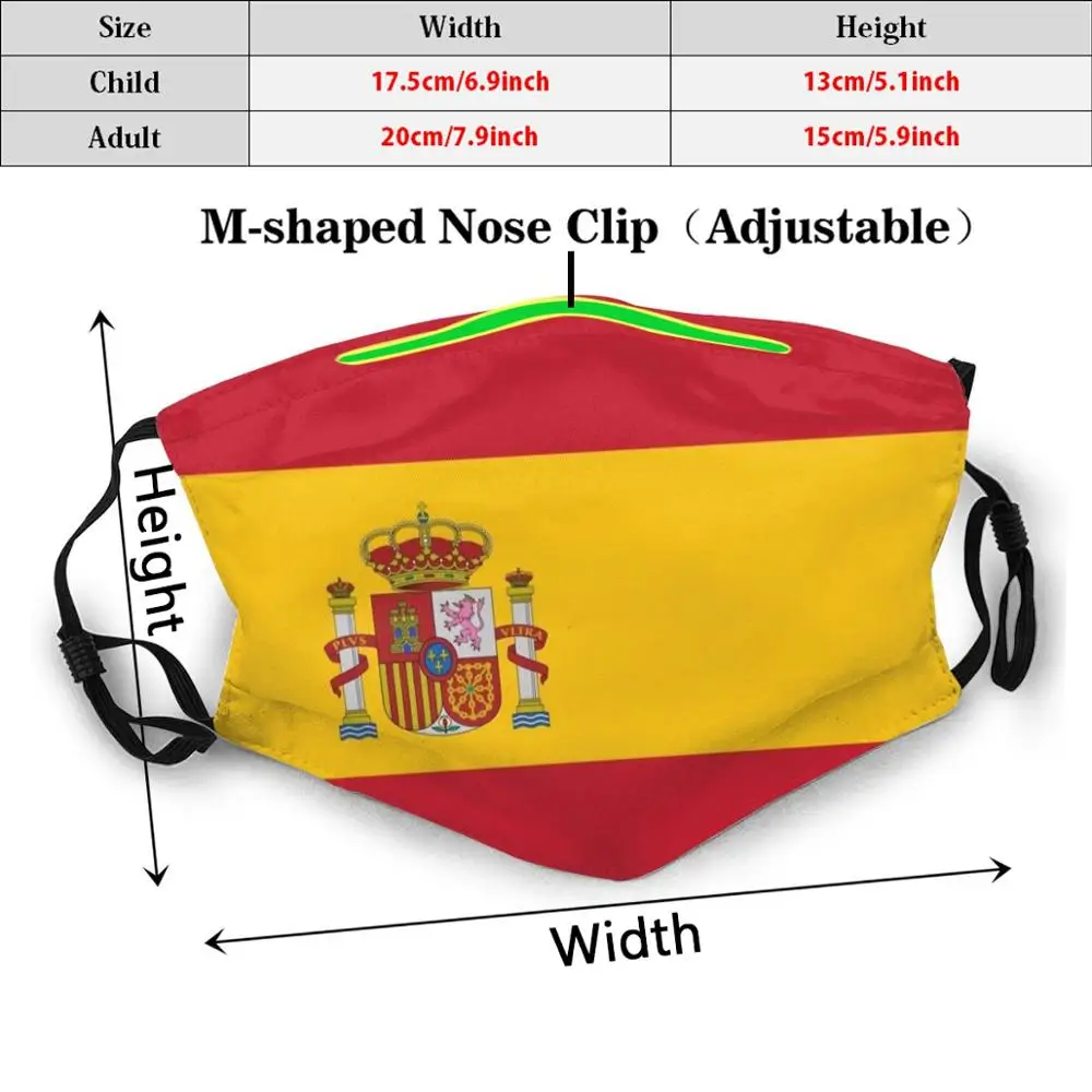 Mask Spain Flag Spain Flag Spain Flag Spanish Flag Spanish Face Mask Face Masks Face Country Mask Spain Mask