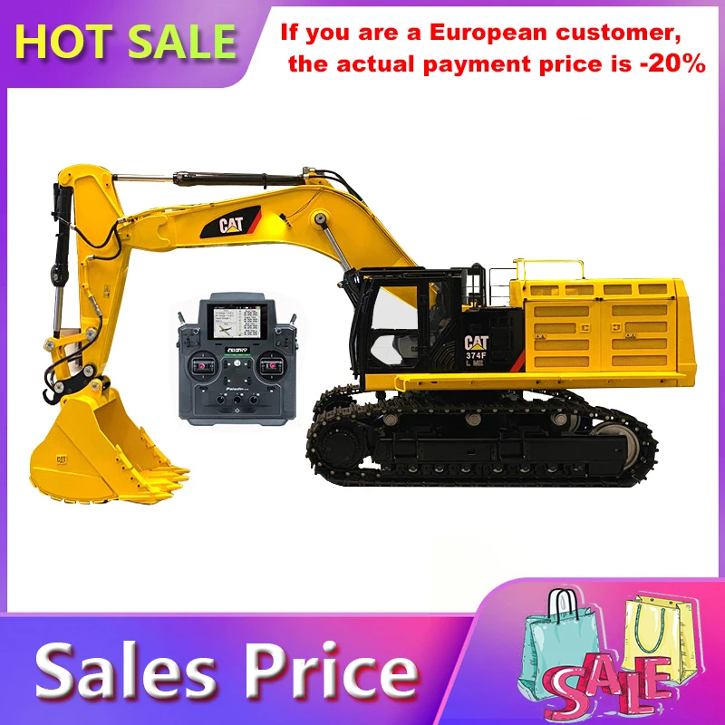 Hydraulic Excavator Model 1/14 C374F Crawler Hook Caterpillar 374 Mining Heavy Construction Machinery